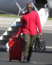 Kim Kardashian Saint North West Kris Jenner Kylie Jenner Kourtney Kardashian Corey Gamble King Tyga private jet family vacation SplashNews