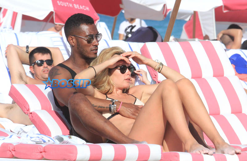Top model Doutzen Kroes and Joan Small enjoy a beach day in Miami with their family. Doutzen Kroes arrived on Miami Beach with her husband Sunnery James and her children Phyllon Joy Gorr矡nd Myllena Mae Gorr SplashNews