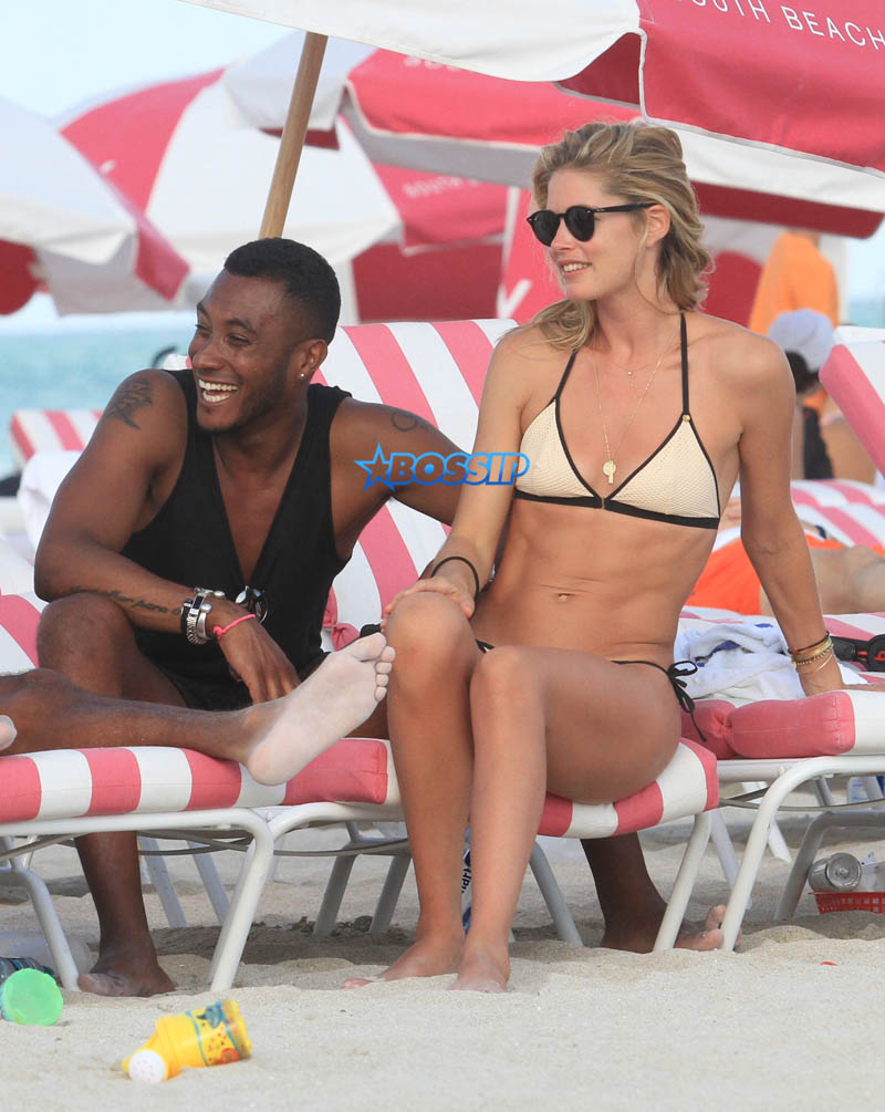 Doutzen Kroes And Joan Smalls Enjoy Miami Beach With Loved Ones