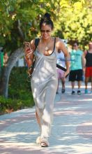Singer Cassie Ventura s bikini body black and white swimsuit at the beach in Miami, Florida. SplashNews