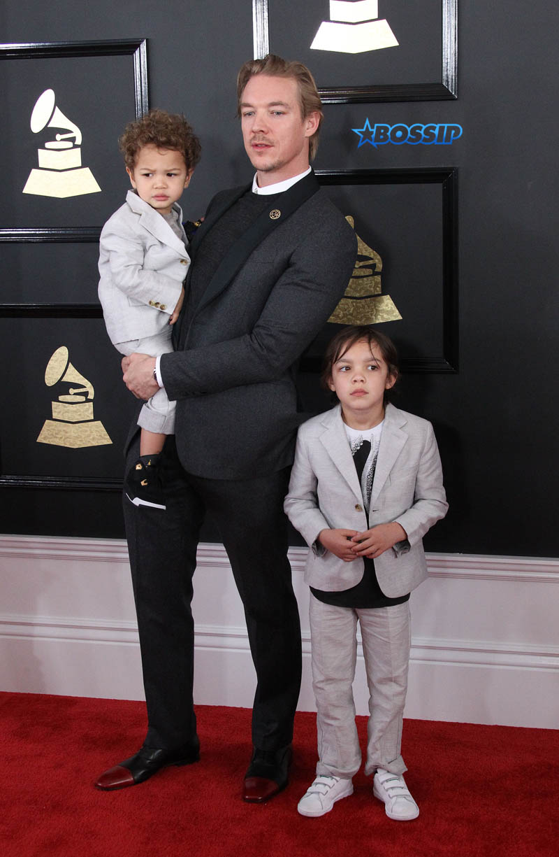 Diplo kids  59th annual Grammy Awards Staples Center Los Angeles SplashNews