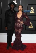 Gary Clark Jr Nicole Trunfio 59th annual Grammy Awards Staples Center Los Angeles SplashNews