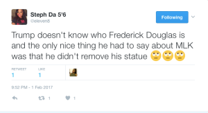 Donald Trump Fredrick Douglass