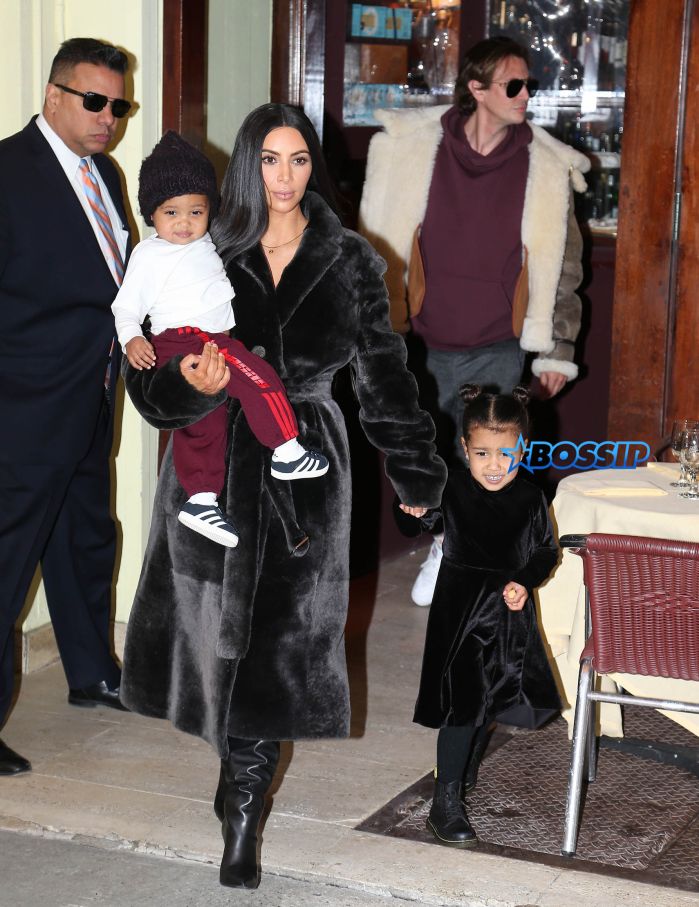 Kim Kardashian with kids Saint and North West leave Cipriani downtown after eating lunch with Jonathan Cheban in New York City. Pictured: kim kardashian, jonathan cheban, north west, saint west Ref: SPL1433120 010217 Picture by: Ryan Turgeon / Splash News Splash News and Pictures Los Angeles:310-821-2666 New York:212-619-2666 London:870-934-2666 photodesk@splashnews.com
