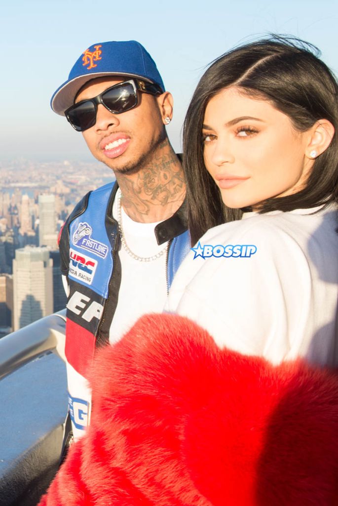 Kylie Jenner and Tyga go to Empire State Building in New York. SplashNews