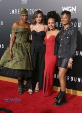 Aisha Hinds Chrissy Teigen Amira Van Misha Green WGN Underground Season 2 Premiere at Regency Village in Westwood WENN