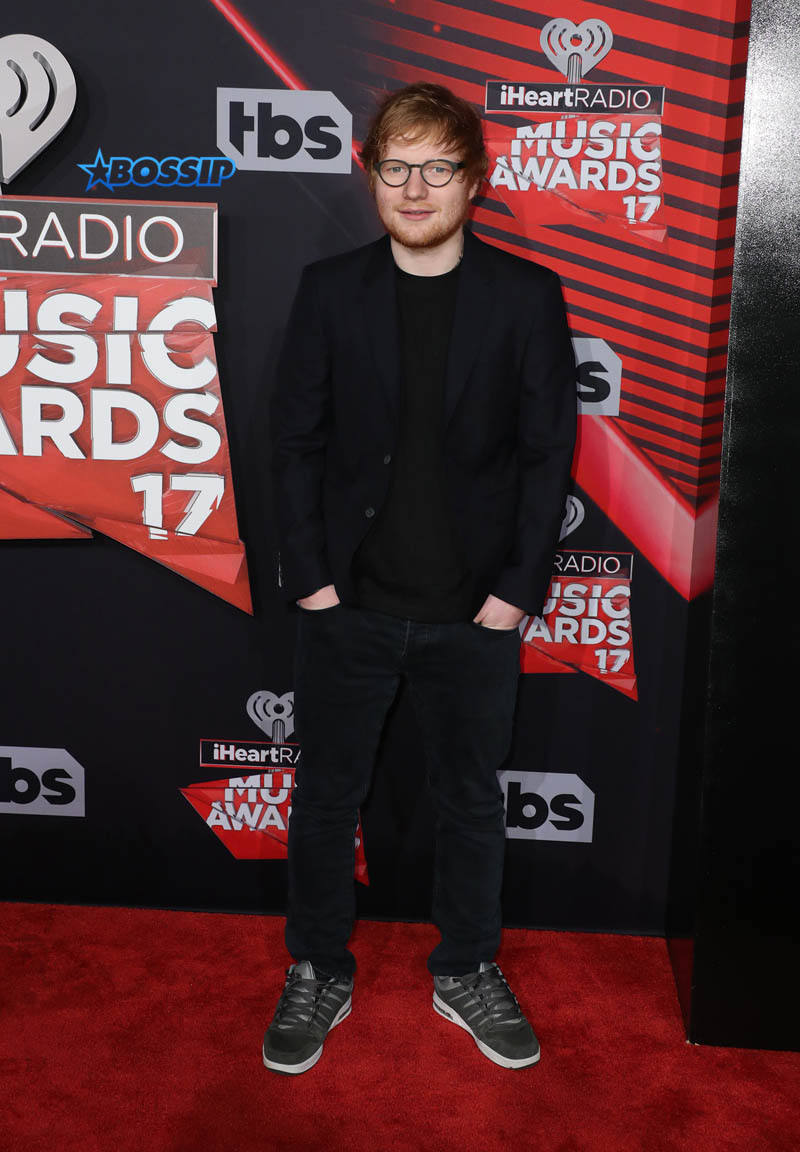 Ed Sheeran iHeartRadio Music Awards 2017 held at The Forum WENN
