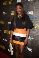 The stars and producers of Fox's 'Shots Fired' attend a red carpet premiere and discussion held at the Pacific Design Center in West Hollywood, California, USA. SplashNews Estelle