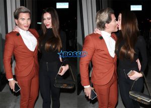 'Human Ken Doll' aka Rodrigo Alves PDA with his girlfriend Catch restaurant for dinner in West Hollywood, CA. SplashNews