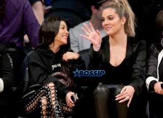 Kourtney Kardashian, Khloe Kardashian and Kris Jenner watching the Los Angeles Lakers defeated 120-125 by the Cleveland Cavaliers Staples Center in Los Angeles, California. March 19,2017 WENN Khloe Kardashian Ring Tristan Thompson
