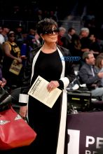 Kris Jenner watching the Los Angeles Lakers defeated 120-125 by the Cleveland Cavaliers Staples Center in Los Angeles, California. March 19,2017 WENN Khloe Kardashian Ring Tristan Thompson
