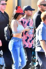 Kylie enjoys a churro while out at Disneyland with her boyfriend Tyga and his son King Cairo Photos.March 8, 2017. SplashNews