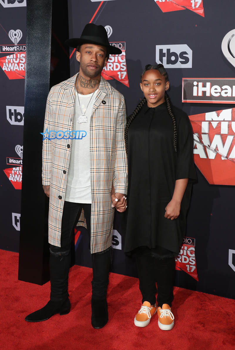 Ty Dolla Sign Jailynn Griffin iHeartRadio Music Awards 2017 held at The Forum WENN 
