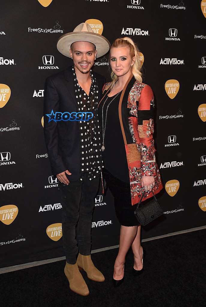 OCTOBER 19:  Actor Evan Ross and singer Ashlee Simpson attend the Guitar Hero Live Launch Party at YouTube Space LA on October 19, 2015 in Los Angeles, California.  (Photo by Alberto E. Rodriguez/Getty Images)