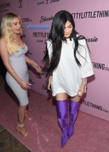 Stassie Karanikolaou and Kylie Jenner attend PrettyLittleThing Campaign Launch for PLT SHAPE with Brand Ambassador Anastasia Karanikolaou on April 11, 2017 in Los Angeles, California. (Photo by Matt Winkelmeyer/Getty Images)