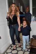 Mariah Carey and Nick Cannon Have Dinner at Au Fudge With Their Kids. Mariah showed up first, then Nick, They left together. SplashNews