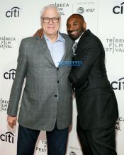 NEW YORK, NY - APRIL 23: Phil Jackson and Kobe Bryant reunite and attend Tribeca Talks during the 2017 Tribeca Film Festival at Borough of Manhattan Community College on April 23, 2017 in New York City. (Photo by Taylor Hill/Getty Images)