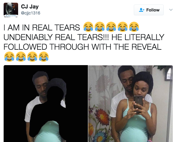 This Hilariously Tacky Baby Mama Reveal Broke The Internet