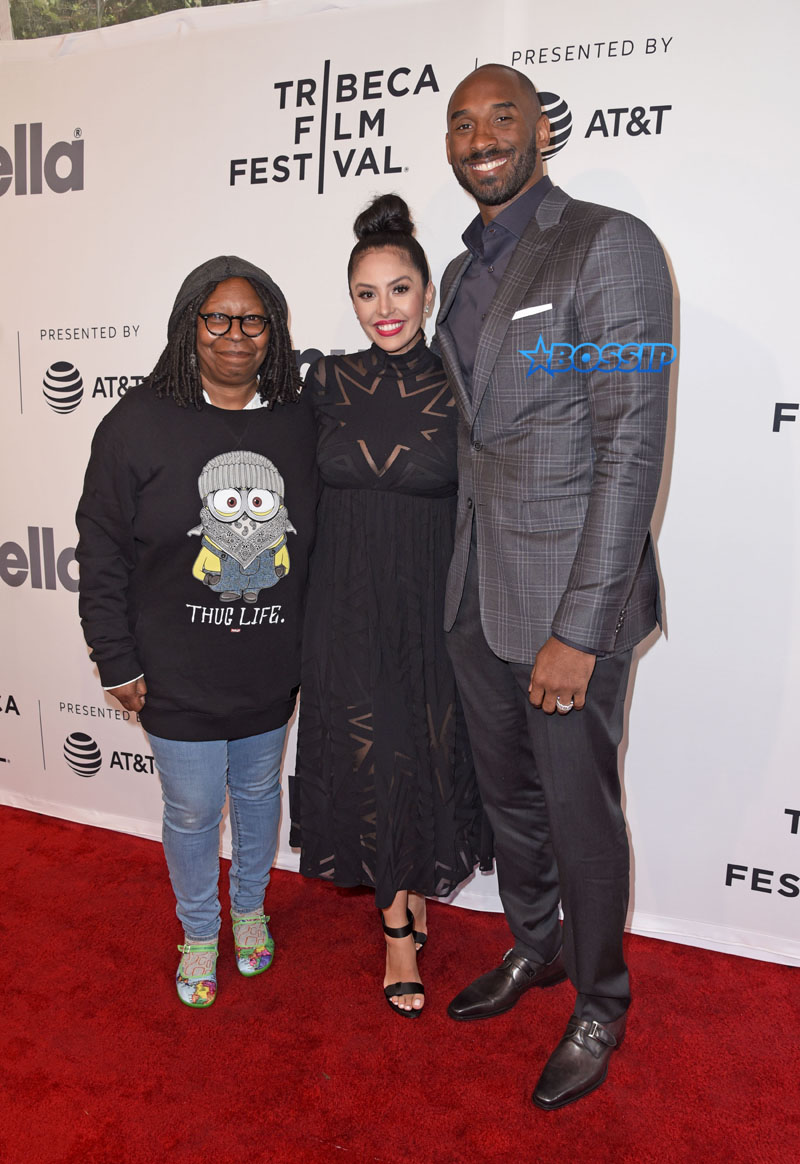 Whoopi Goldberg curates "Animated Shorts" at the Tribeca Film Festival at SVA Theatre, NYC including "Dear Basketball" Vanessa Laine Bryant, Kobe Bryant SplashNews
