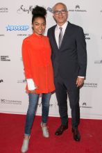 Yara Shahidi (L) arrives for the Wearable Art Gala at California African American Museum on April 29, 2017 in Los Angeles, California. (Photo by Gabriel Olsen/FilmMagic)