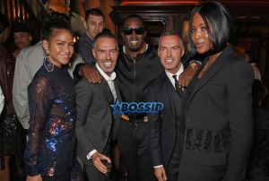LONDON, ENGLAND - MAY 16: (L to R) Cassie, Dan Caten, Sean 'Diddy' Combs, Dean Caten and Naomi Campbell attend the 'Can't Stop, Won't Stop: A Bad Boy Story' dinner hosted by Sean 'Diddy' Combs & Naomi Campbell presented by Apple Music at Loulou's on May 16, 2017 in London, England. (Photo by David M Benett/Dave Benett/Getty Images for Apple/Sean 'Diddy' Combs)