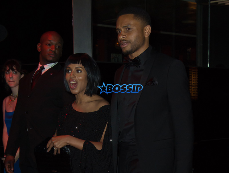 Kerry Washington and Nnamdi Asomugha at The Met Gala Standard Hotel party in New York SplashNews