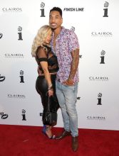 Hazel-E and Miles Brock attend the IGA X BET Awards Party 2017 on June 24, 2017 in West Hollywood, California.