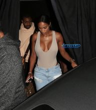 Canadian rapper Drake parties at the Nice Guy club with a female companion in West Hollywood Picture by: Photographer Group / Splash News