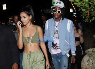Wiz Khalifa and girlfriend Izabela Guedes party at Avenue night club together in Hollywood Photographer Group / Splash News
