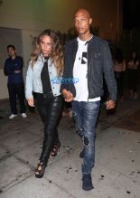 Chloe Green and Jeremy Meeks spotted and seen leaving Delilah in West Hollywood, California. HooverB / Splash News