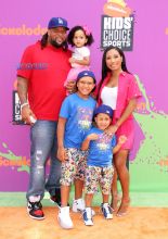 Donald Penn family Nickelodeon Kids' Choice Sports Awards 2017 WENN/FayesVision