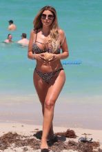 Real Housewives of Miami star Larsa Pippen soaks up the sun in Miami, Florida. SplashNews