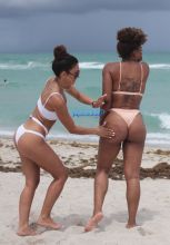 WAGS (Wives and Girlfriends of Sport Stars) E! Entertainment Pictured: Metisha Schaefer and Hencha Voigt Picture by: FAMA PRESS / Splash News