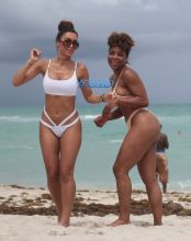 WAGS (Wives and Girlfriends of Sport Stars) E! Entertainment Pictured: Metisha Schaefer and Hencha Voigt Picture by: FAMA PRESS / Splash News