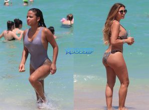 SplashNews Christina Milian Larsa Pippen