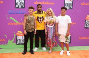 Prince Fielder Family Nickelodeon Kids' Choice Sports Awards 2017 WENN/FayesVision