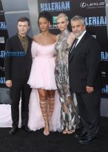 Valerian And The City Of A Thousand Planets - Los Angeles Rihanna Cara Delevingne Delevingne Luc Besson Dane DeHaan Picture by: Jen Lowery / Splash News