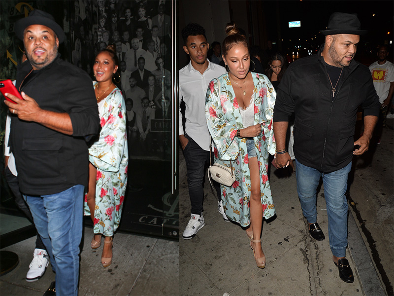 Adrienne Bailon and Husband Israel Houghton Leave Catch