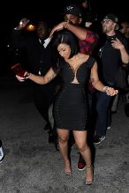 Cardi B makes an appearance at Ace Of Diamonds and is seen dancing inside in West Hollywood, California.