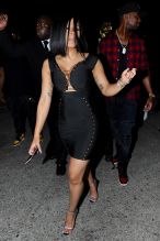 Cardi B makes an appearance at Ace Of Diamonds and is seen dancing inside in West Hollywood, California.