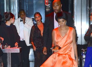 Beyonce, Jay-Z and Solange Knowles were seen leaving the Met Gala After Party at the Boom Boom Room in the Meatpacking District.