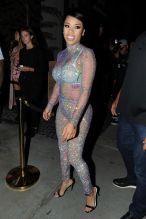 Keyshia Cole is seen arriving at an after party for the MTV Video Music Awards in Los Angeles, California.