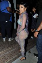 Keyshia Cole is seen arriving at an after party for the MTV Video Music Awards in Los Angeles, California.