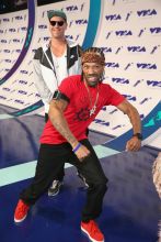 INGLEWOOD, CA - AUGUST 27: DJ Jayceeoh (L) and Redman attend the 2017 MTV Video Music Awards at The Forum on August 27, 2017 in Inglewood, California.