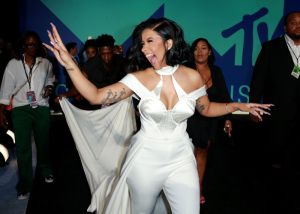INGLEWOOD, CA - AUGUST 27: Cardi B attends the 2017 MTV Video Music Awards at The Forum on August 27, 2017 in Inglewood, California.