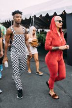 Amber Rose, Blac Chyna, and 21 Savage is seen at the Day n Night Festival in Anaheim, California.