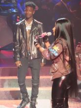 Nicki Minaj brings out 21 Savage, Rae Sremmurd and Yo Gotti at Philipp Plein event at Hammerstein Ballroom in New York City