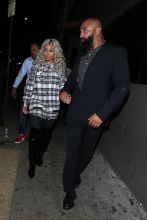 Blac Chyna gets escorted to her car as she parties at the newly opened club The Diamond District in Hollywood