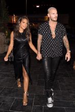Christina Milian and her boyfriend Matt Pokora are seen arriving at Beauty & Essex in Hollywood, California for Christina's Birthday Dinner.