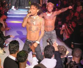 Nicki Minaj brings out 21 Savage, Rae Sremmurd and Yo Gotti at Philipp Plein event at Hammerstein Ballroom in New York City